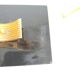 Pair of vintage Art Deco style bookends in marble and gold-plated metal