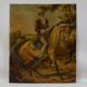 Vintage Impressionist Oil Painting of Man on Horseback