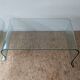 Table basse porte revues verre trempé