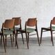 Set of 4 dining chairs by Hartmut Lohmeyer for Wilkhahn, Germany, 1950s