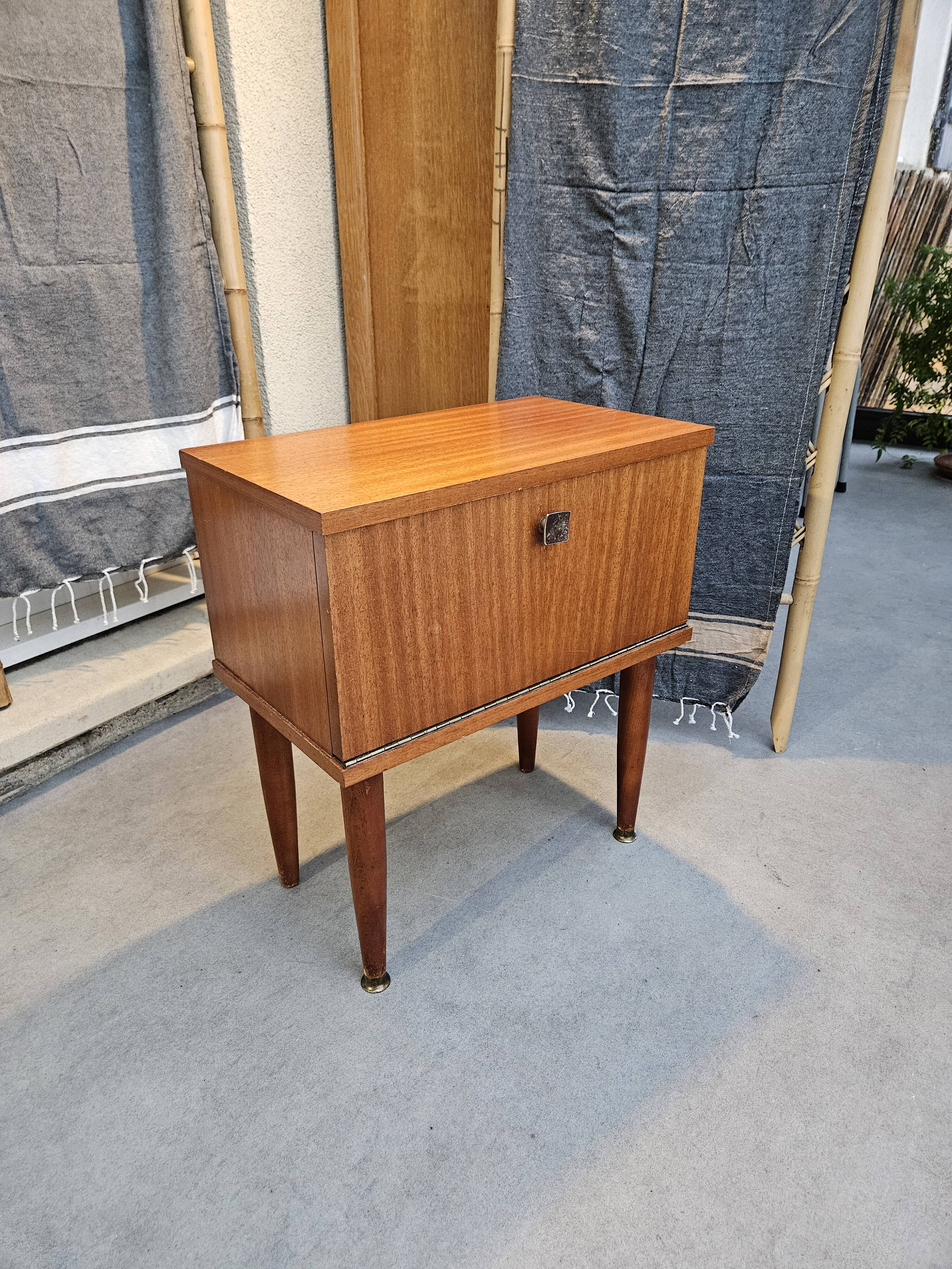 Scandinavian style bedside table 1960