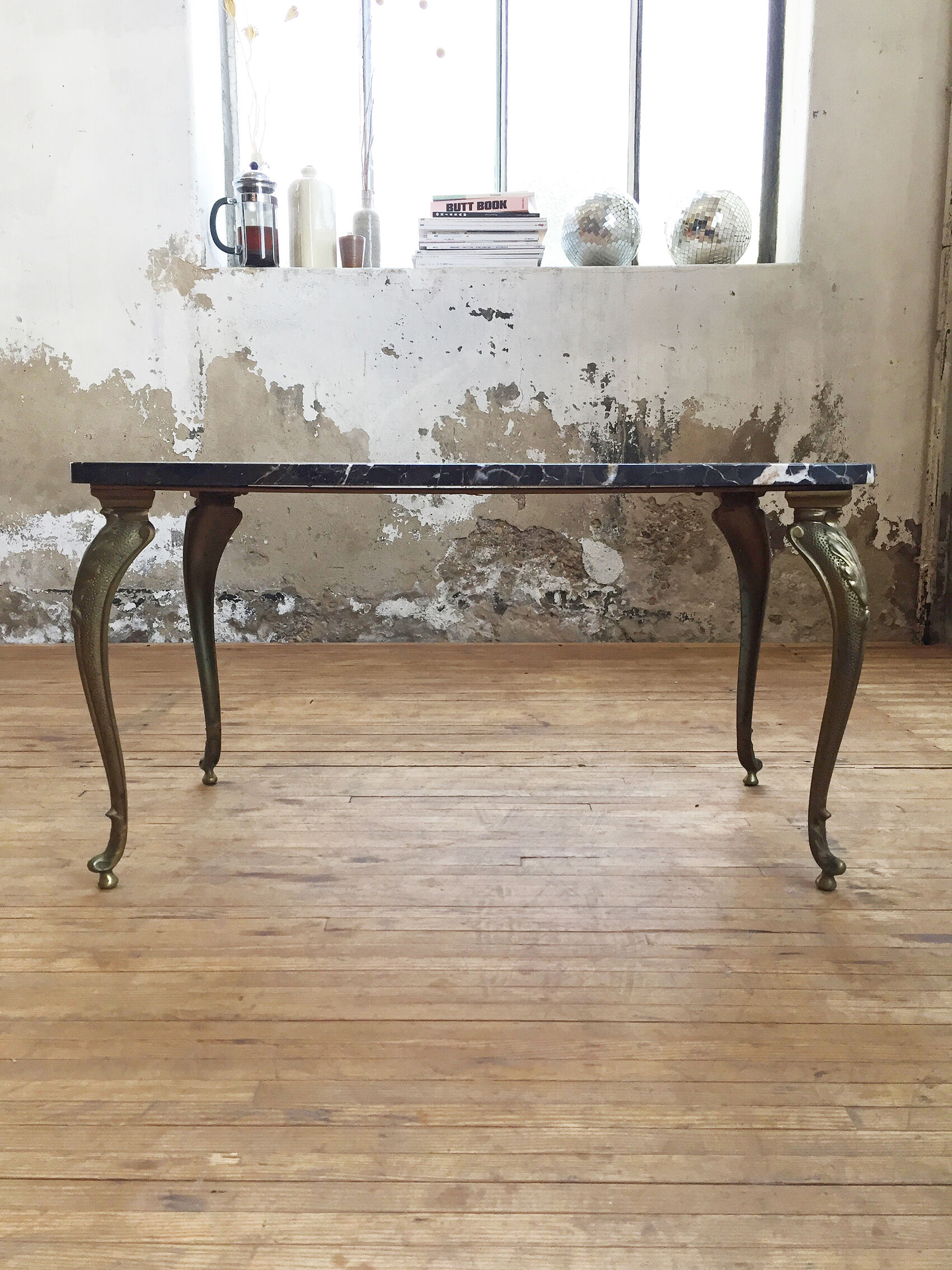 Bronze marble coffee table