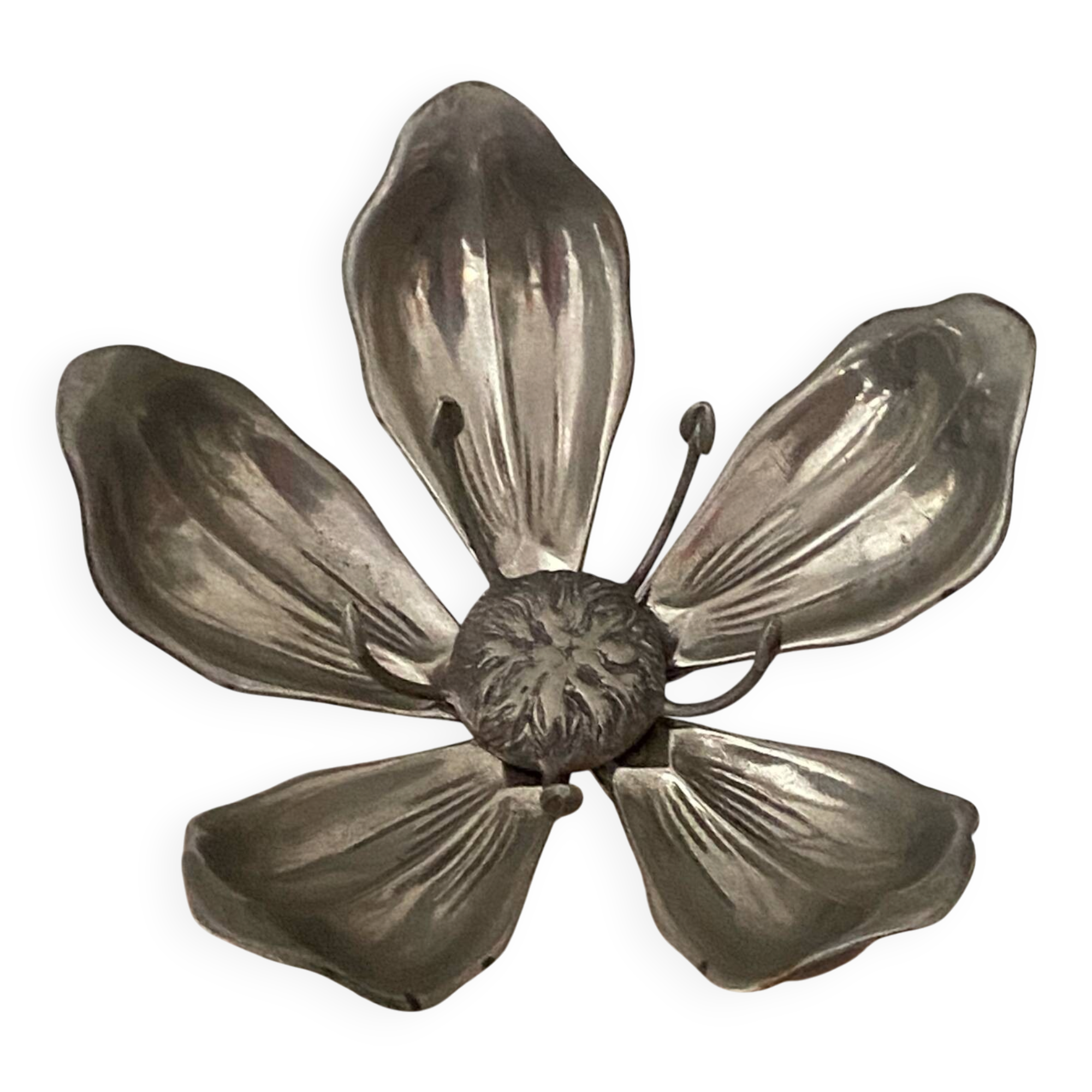 Ashtrays, lotus flower, removable petals, made of metal.