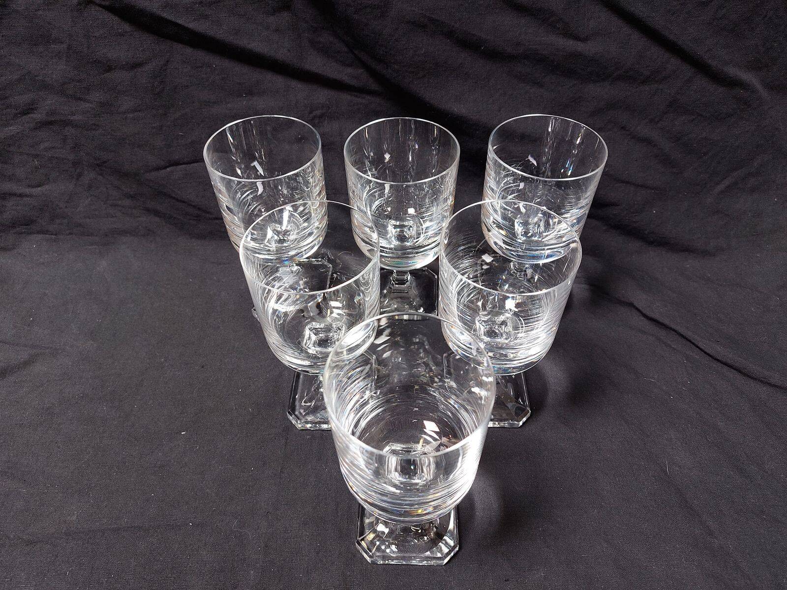 Set of 6 crystal water glasses from Villeroy and Boch, model Mercury - Height 14.