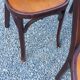 Set de 5 chaises de bistrot anciennes