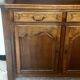 Rustic two-body oak sideboard from the 1960s.