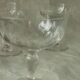 Antique faceted glass champagne coupes