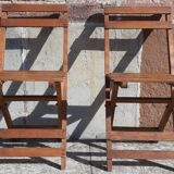 Foldable wooden chairs from the 50s