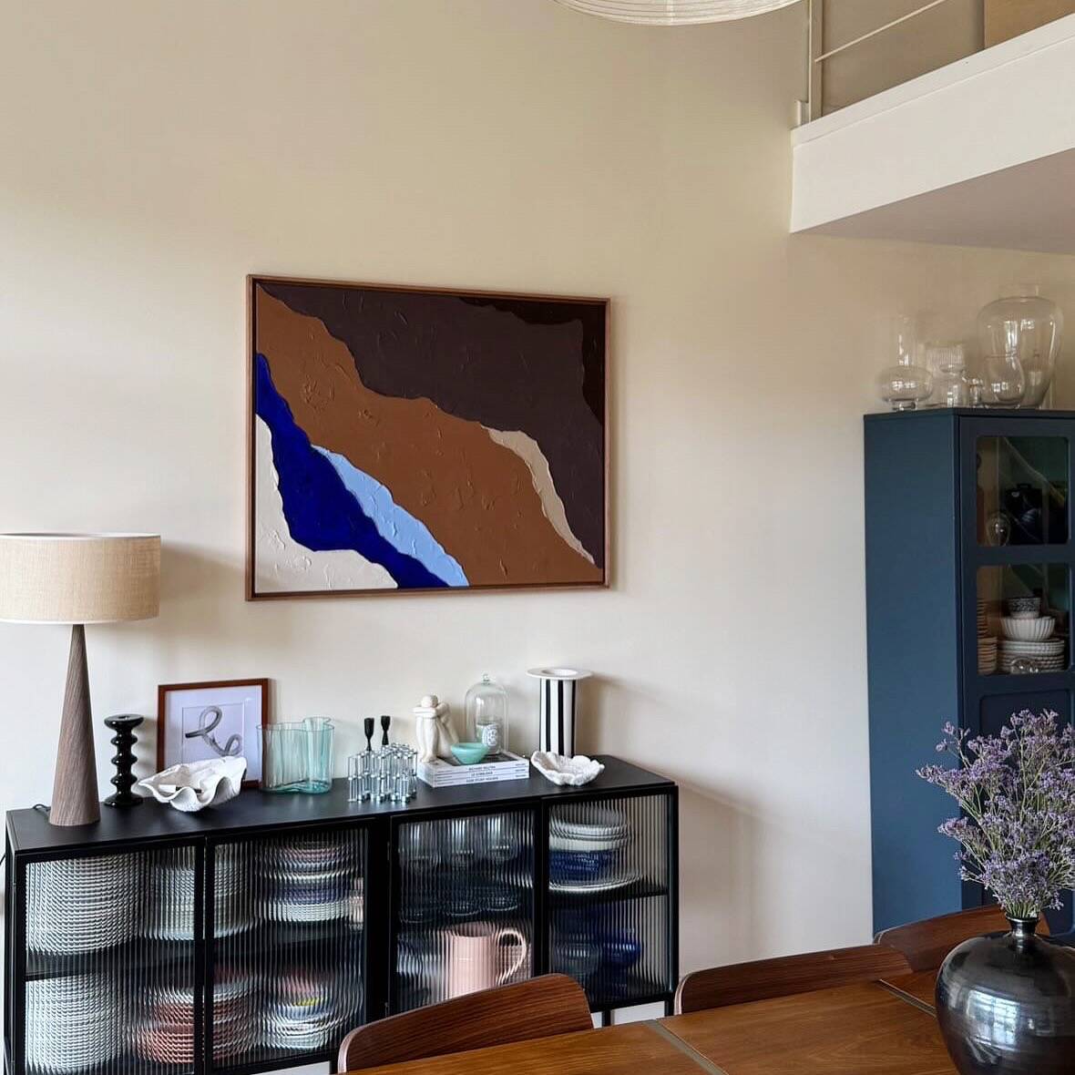 Colored relief painting