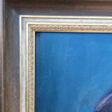 Oil on canvas french man portrait painting, signed by A. Chris, 1962