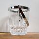 Seau à glace vintage cristal et chrome
