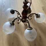 Chandelier with glass globes ( 5 globes)
