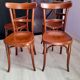 Suite  de  4  chaises  bistrot , éditées  par  fischel