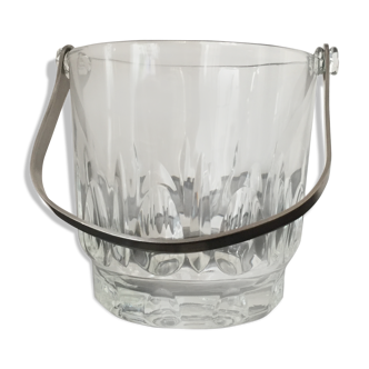 Vintage-cut glass ice bucket