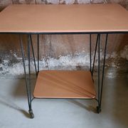 Side table, wheeled serving trolley