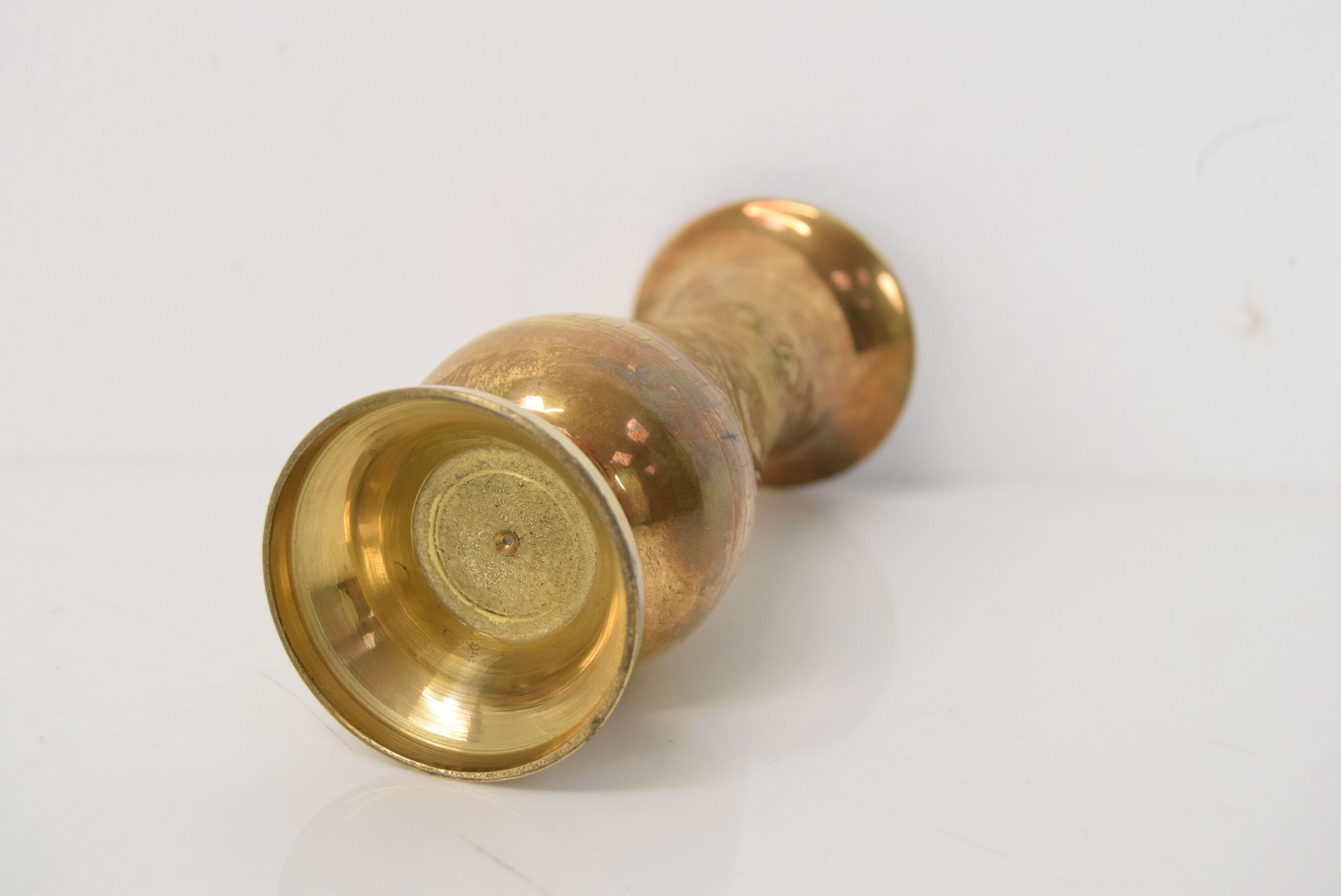 Vintage brass vase from India, 1960's