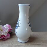 Ceramic Vase Bird Blue Hand-Painted Portugal