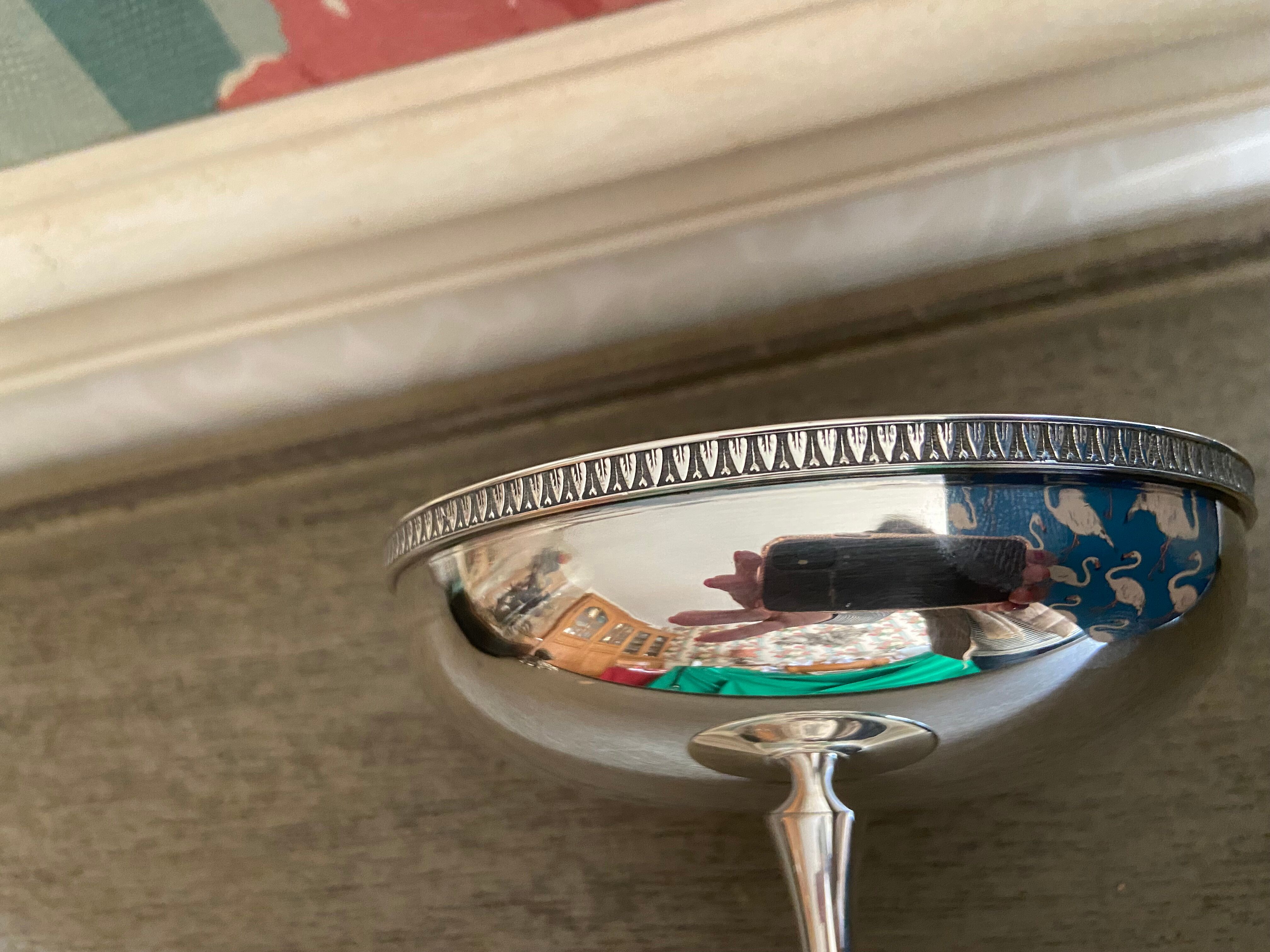 Small Silver Metal Cup