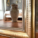 Antique silvered mirror Louis-Philippe 19th century