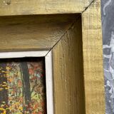 Old painting, river landscape signed M.Bonvin