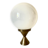 Plafonnier boule en opaline