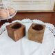 Set of 2 olive wood egg cups