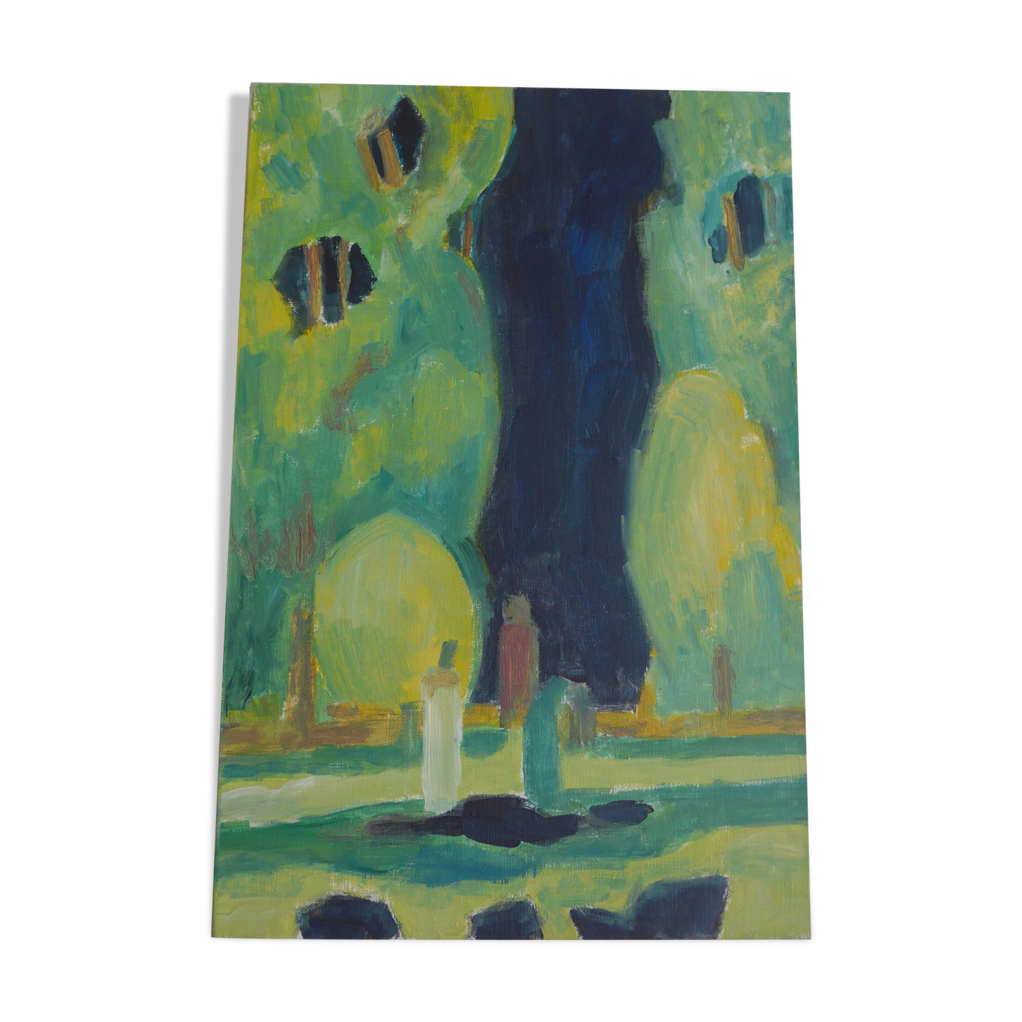 Unsigned landscape canvas