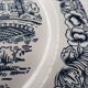 Lot de 4 assiettes plates vertes et bleues