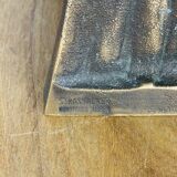 Brutalist bronze candle holder Strassacker Kunstguss Sussen