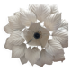Applique fleur métal vintage