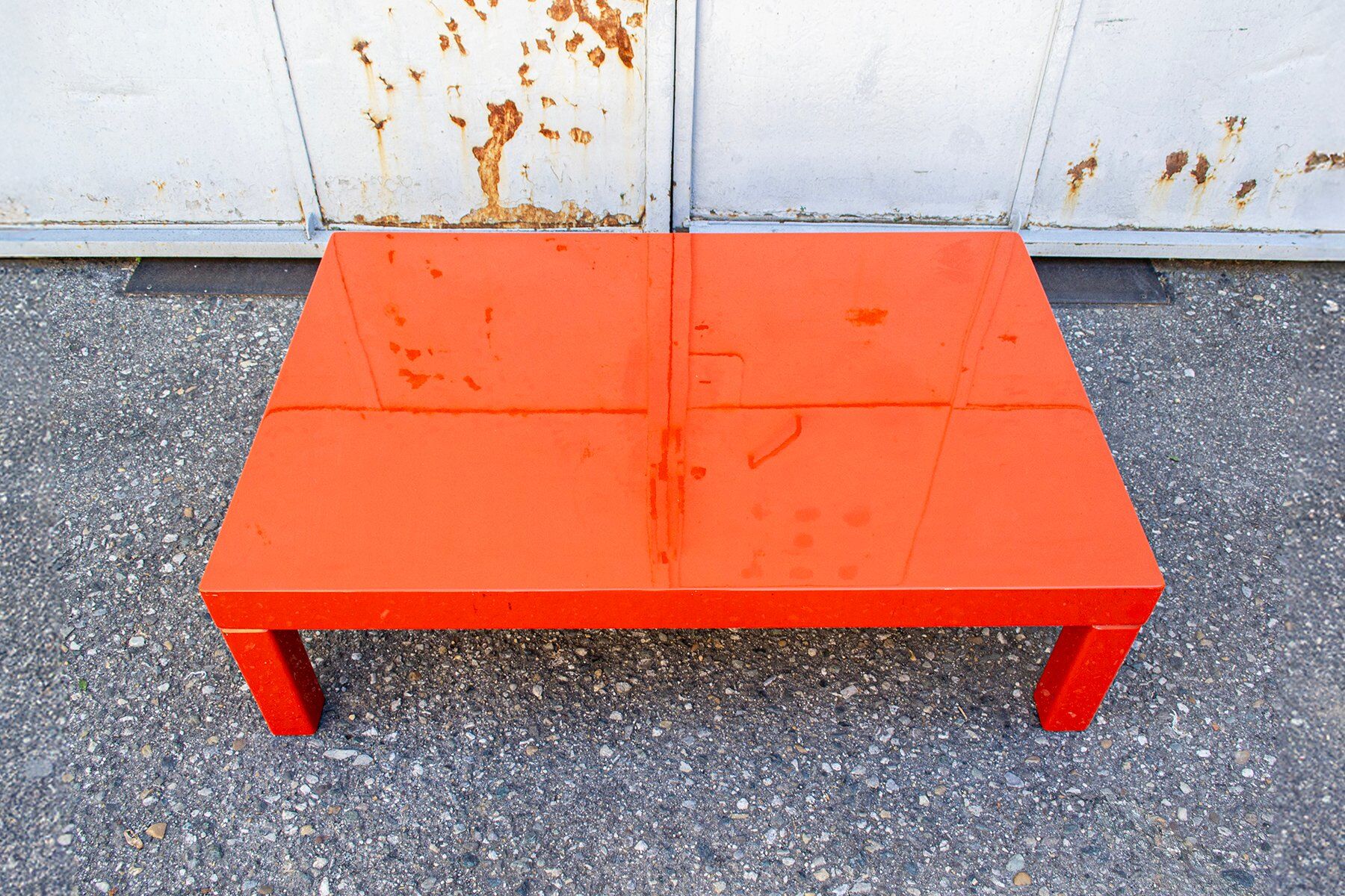 Orange coffee table, Italy, 1970s