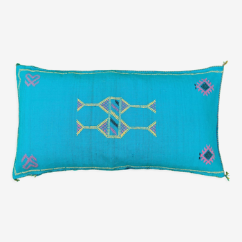 Coussin berbère Sabra turquoise