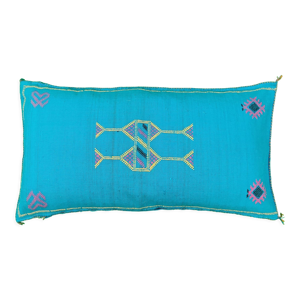 Coussin berbère Sabra turquoise