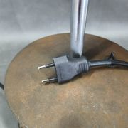 1940 industrial table lamp in aluminium and metal, Czechoslovakia