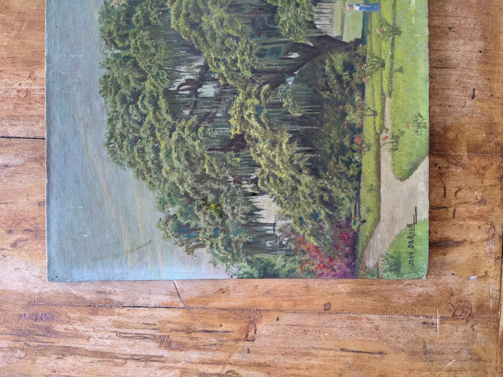 J.Ryck oil painting on cardboard