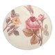 Plate flat iron earth J.Vieillard et cie de Bordeaux roses