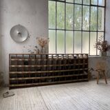 Meuble de métier pin à cases XL 250cm
