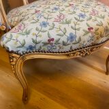 Paire de cabriolets de style Louis XV