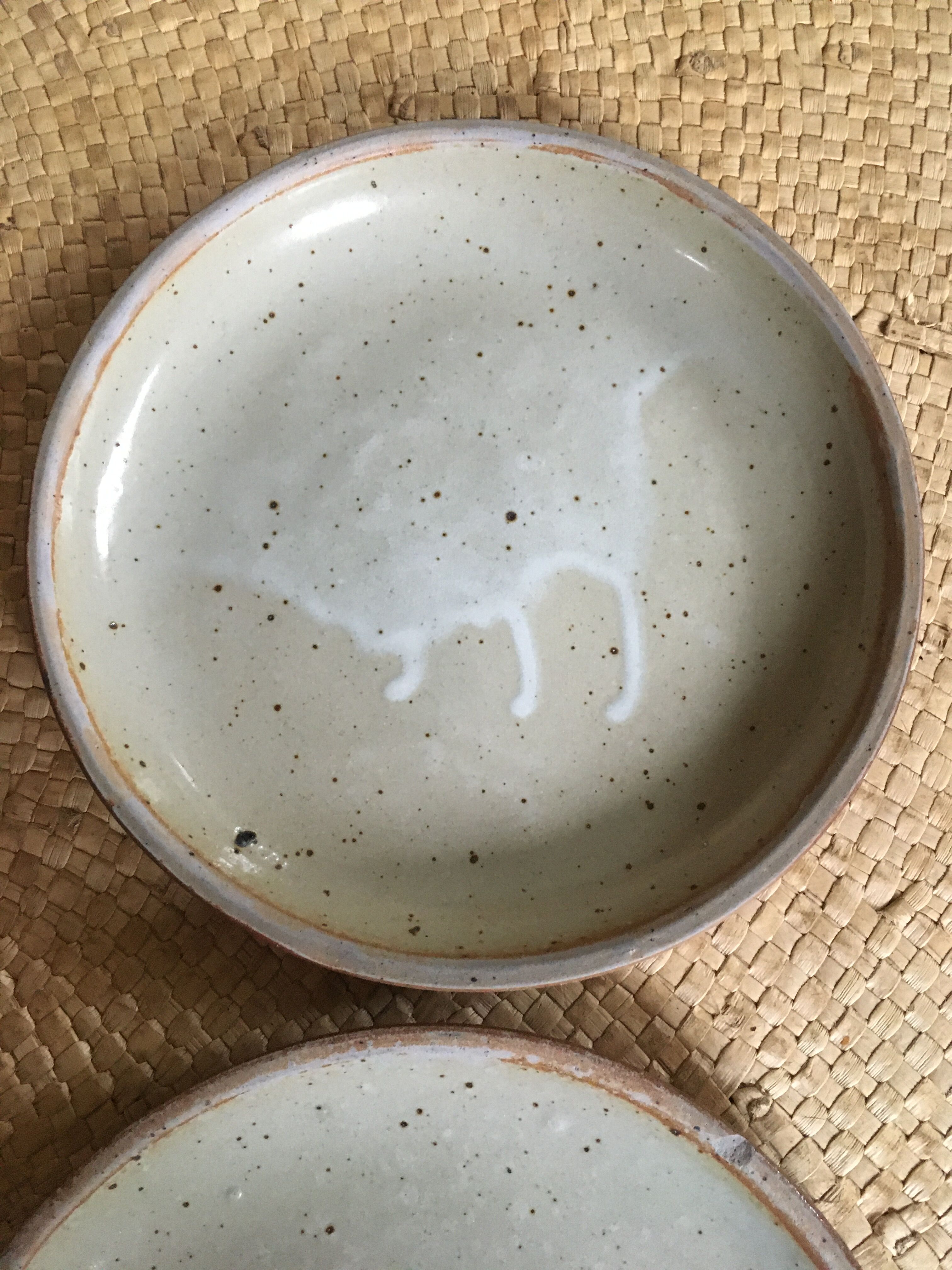 Lot of 8 sandstone plates