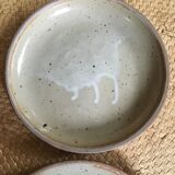 Lot de 8 assiettes en grès