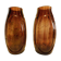 Pair of colored glass vases