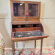 Louis XVI/18th century mahogany roll-top desk forming a display case