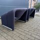 2x Artifort Groovy F598 by Pierre Paulin, Dark Blue, original
