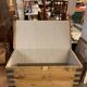 Old trunk in natural pine wood with padded interior