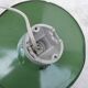 Industrial green and white enameled sheet metal wall light 1940 porcelain socket
