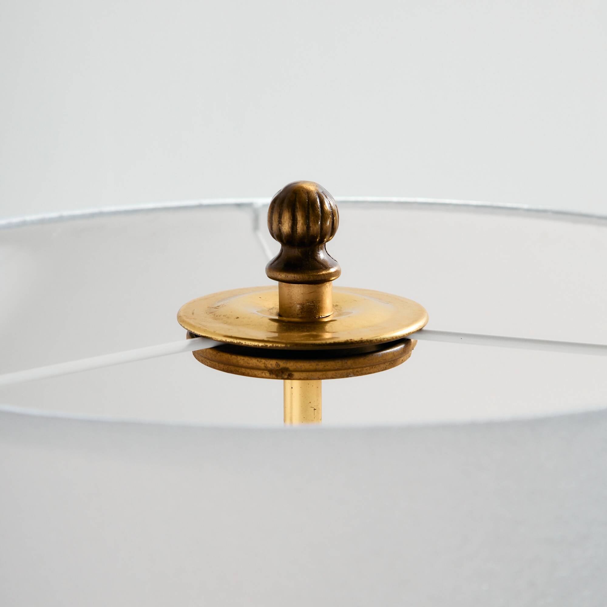 MK10968 Brass and crystal floor lamp