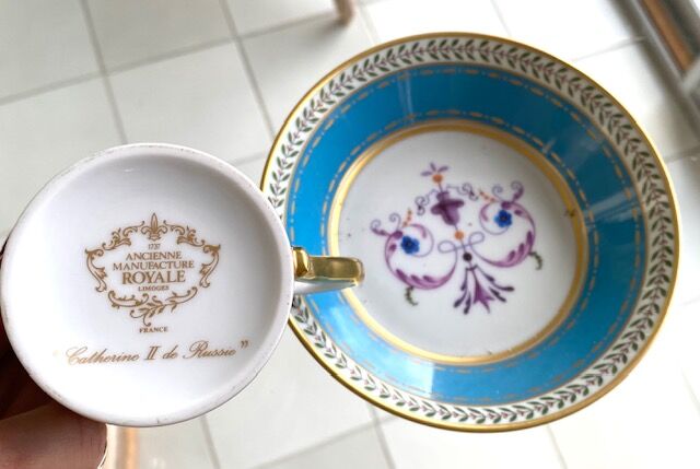 Coffee cups old factory of limoges