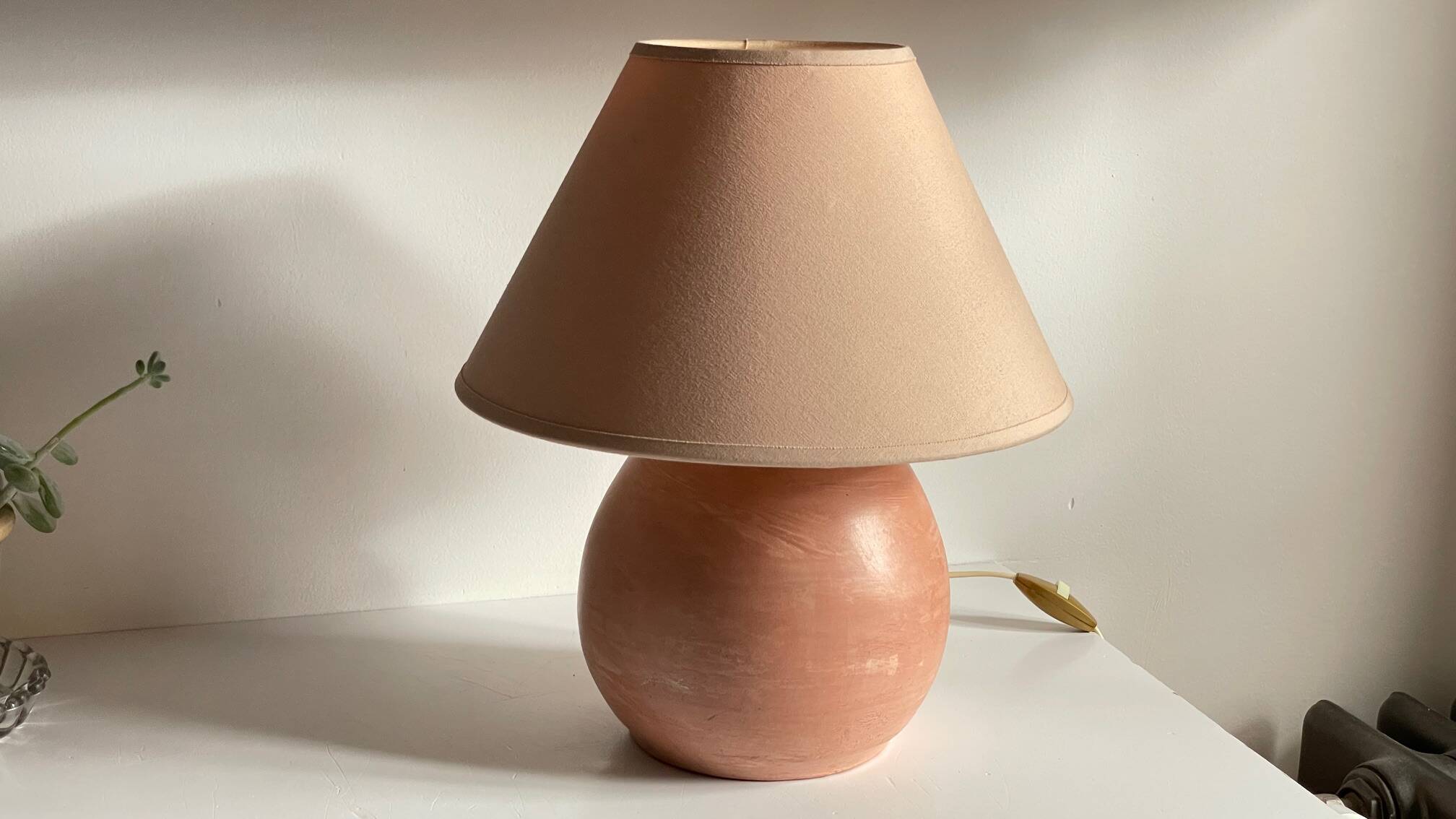 Vintage Handmade Terracotta Lamp
