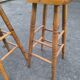 4 pine bar stools circa 1980