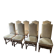 Ensemble de 8 chaises os de mouton style Louis XIII
